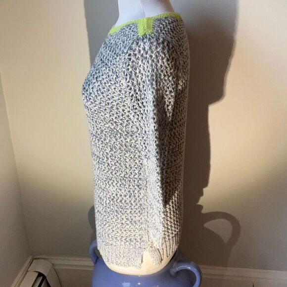 Two by Vince Camuto Open Knit 3/4 Sleeve Sweater, XS - Picture 4 of 16